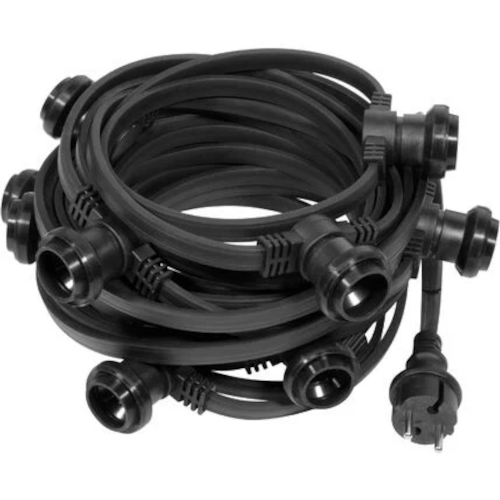 Guirlande guinguette noire IP65